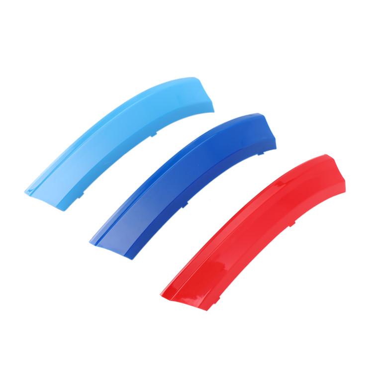 Tri-Colour Front Grille Grill Cover Strips Clip Trim For BMW X5 2008-2013