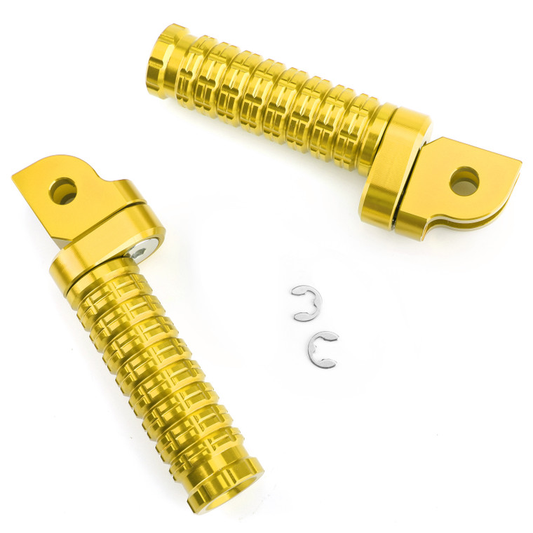 Front Footpegs For Yamaha MT-03 MT/FZ07 MT/FZ09 MT/FZ10 FZ8 FZ1 Tracer900 Gold