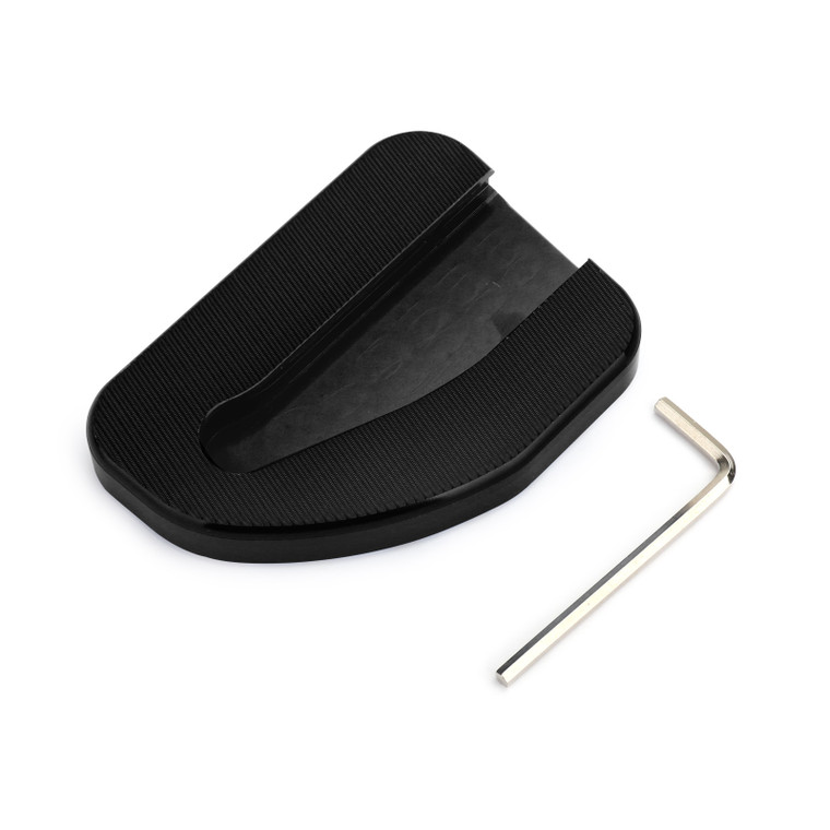 Kickstand Sidestand Extension Plate Pad For Honda GoldWing GL1800 2010-17 Black