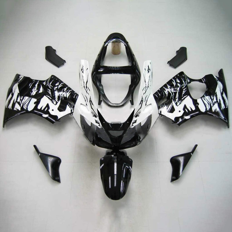 Injection Fairing Kit Bodywork Plastic ABS fit For Kawasaki ZX6R 636 2000-2002 #111