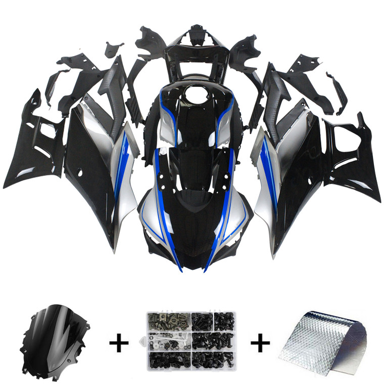 2019-2021 Yamaha YZF-R3 R25 Amotopart Injection Fairing Kit Bodywork Plastic ABS #118