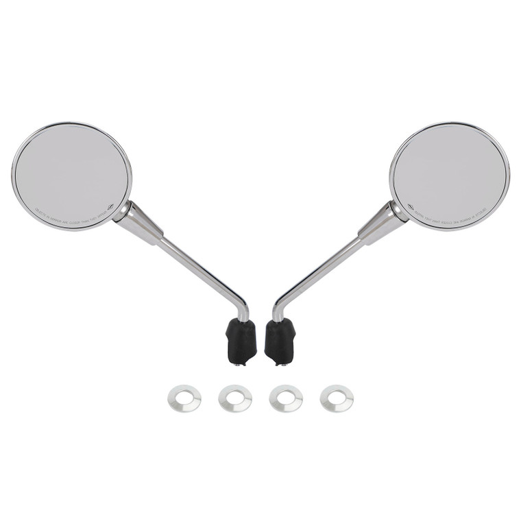 Left & Right Rearview Mirror Chrome For Vespa Primavera 50 125 150 2014-2022
