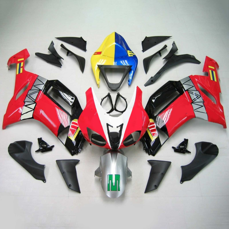 Injection Fairing Kit Bodywork Plastic ABS fit For Kawasaki ZX6R 636 2007-2008 135