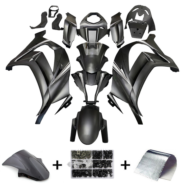 2011-2015 Kawasaki ZX10R Amotopart Injection Fairing Kit Bodywork Plastic ABS #108
