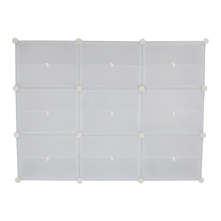 36 Pair Stackable Shoe Storage Cabinet Drawer Box Plastic Frame