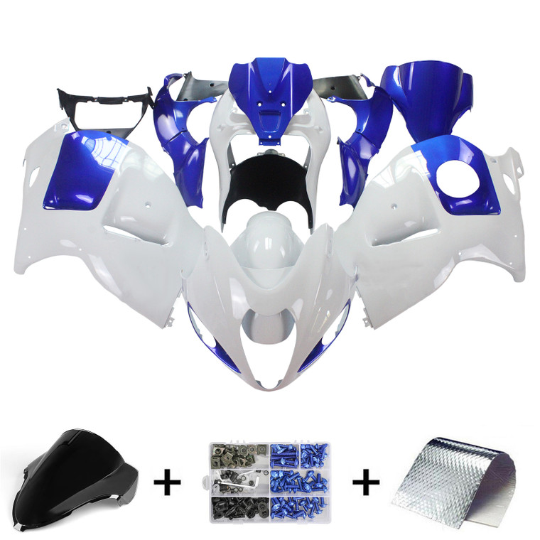 1999-2007 Suzuki Hayabusa GSX1300 Amotopart Injection Fairing Kit Bodywork Plastic ABS #112