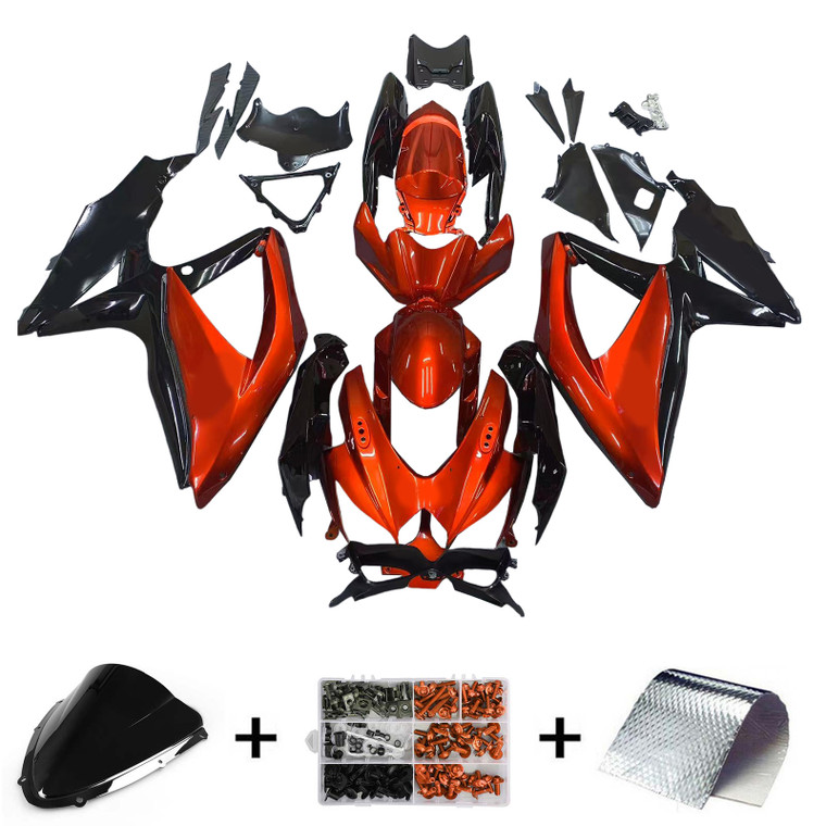2008-2010 Suzuki GSXR 600/750 K8 Amotopart Injection Fairing Kit Bodywork Plastic ABS #136