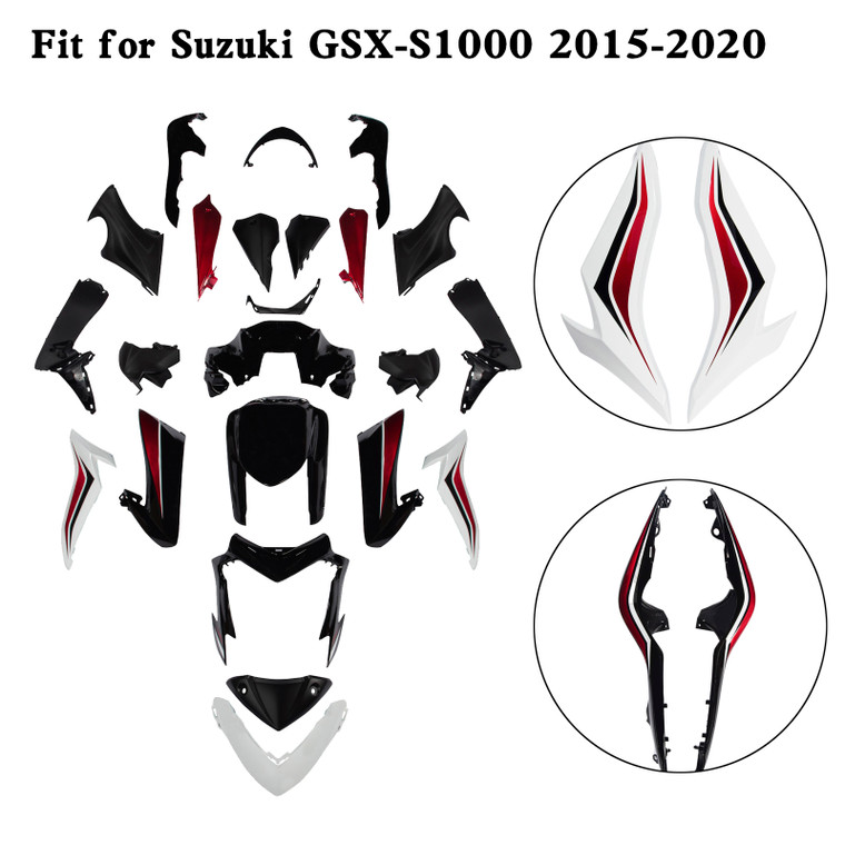 Injection Plastic Bodywork Fairing Kit for Suzuki GSX-S 1000 GSXS 2015-2020 9#