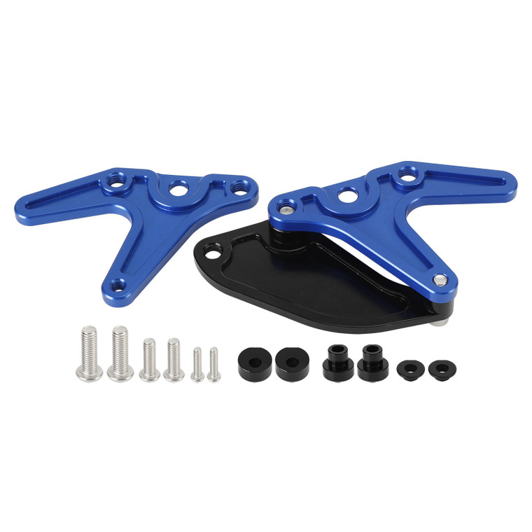 Aluminum Motorcycle Stand Hook Sprocket Toe Guard For Yamaha YZF-R7 R7 2022 Blue