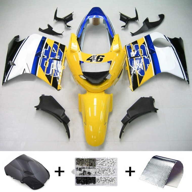 1996-2007 Honda CBR1100XX SuperBlackBird Amotopart Injection Fairing Kit Bodywork ABS #116