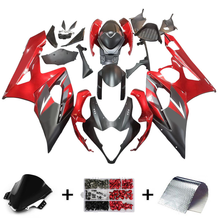 2005-2006 Suzuki GSXR1000 K5 Amotopart Injection Fairing Kit Bodywork Plastic ABS #123