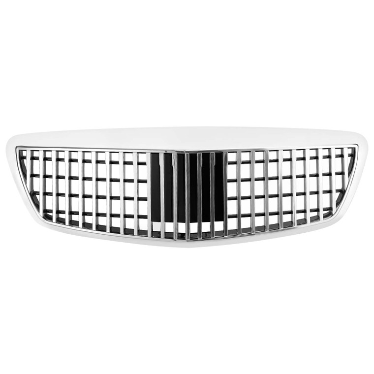 MayBach Style Grille Grill Fit Benz S-Class W221 S550 S63 S450 2007-2009 Chrome