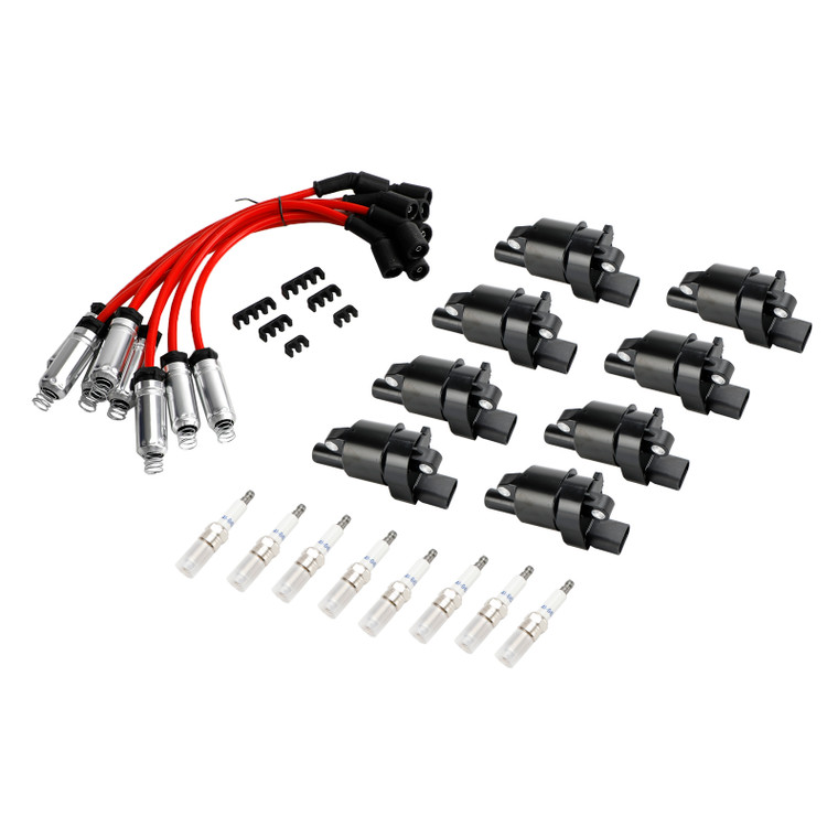 2008-2016 Chevy Express 2500 Van V8 4.8L - 8x Ignition Coil+Spark Plug+ Wire UF414 Generic