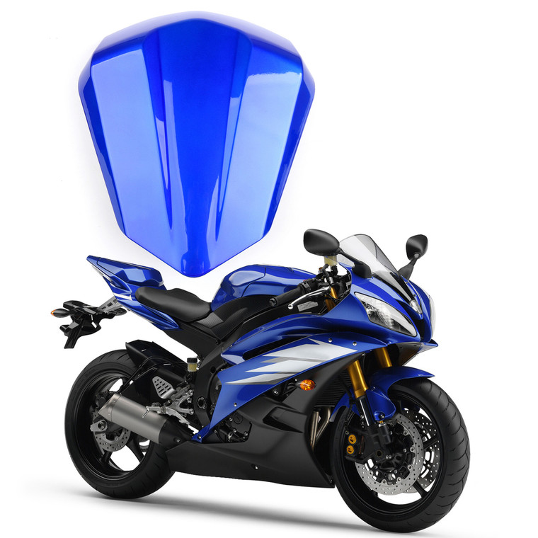 Seat Cowl Rear Passenger Pillion Seat Cover Yamaha R6 YZFR6 (2006-2007) Blue