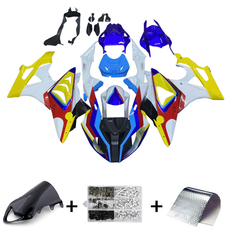 2009-2014 BMW S1000RR Injection Fairing Kit Bodywork Plastic ABS #119 Amotopart Fairing