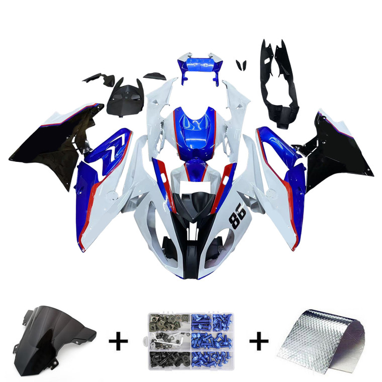 2017-2018 BMW S1000RR Injection Fairing Kit Bodywork Plastic ABS #129 Amotopart Fairing