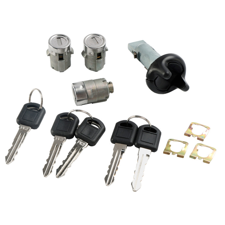 Ignition Switch Cylinder & 3 Door Lock Set W/2 Keys For Suburban Tahoe 98-1999 Generic