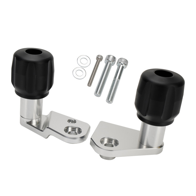 Aluminum Frame Crash Sliders Protection Silver Fit For Suzuki Gsx-R 1000 R 17-21