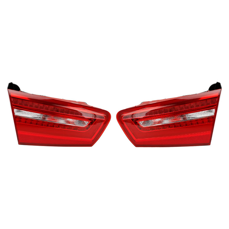 2x Left+Right Inner Trunk LED Tail Light Lamp For AUDI A6 C7 2012-2015