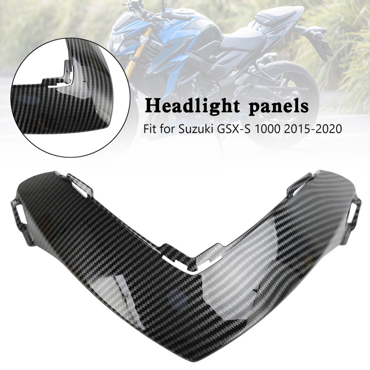 Carbon Front Nose Headlight panels Fairing For Suzuki GSX-S 1000 2015-2020