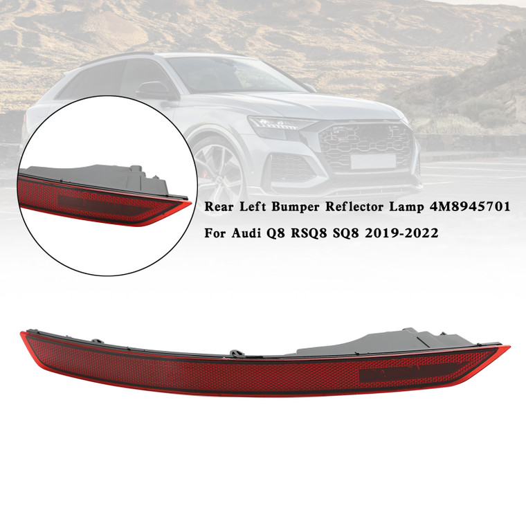 Rear Left Bumper Reflector Lamp 4M8945701 For Audi Q8 RSQ8 SQ8 2019-2022
