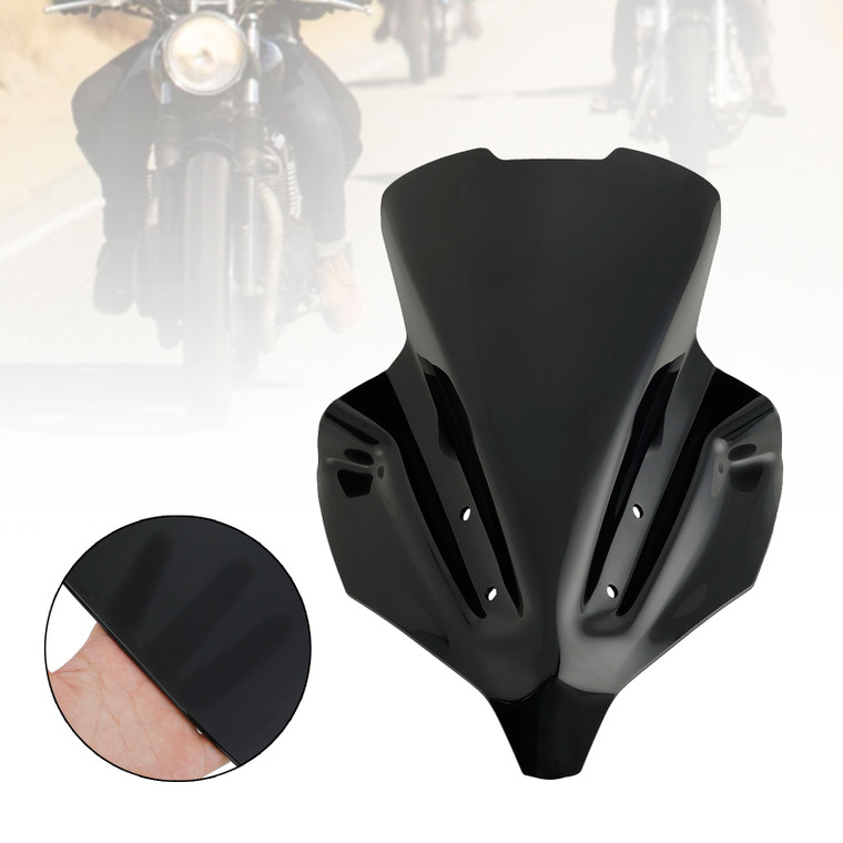 ABS Motorcycle Windshield WindScreen fit for YAMAHA MT 10 MT-10 2022 Black