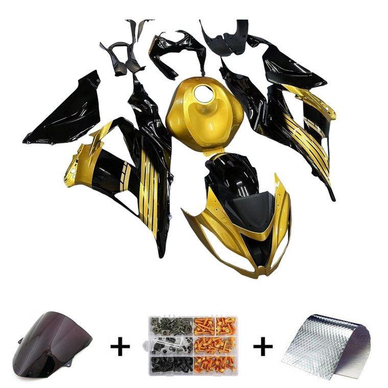 2013-2018 Kawasaki ZX6R 636 Injection Fairing Kit Bodywork Plastic ABS#120 Amotopart Fairing