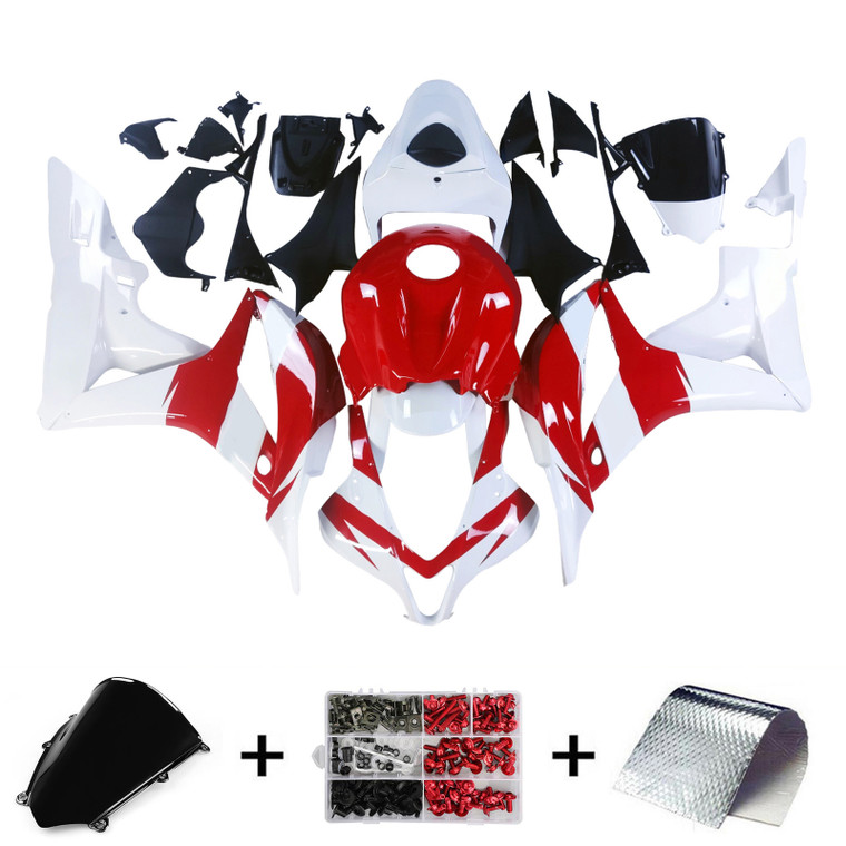 2007-2008 Honda CBR600RR F5 Injection Fairing Kit Bodywork Plastic ABS#208 Amotopart Fairing