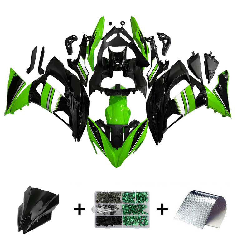 2017-2019 Kawasaki ER6F/Ninja650R Injection Fairing Kit Bodywork Plastic ABS#114 Amotopart Fairing
