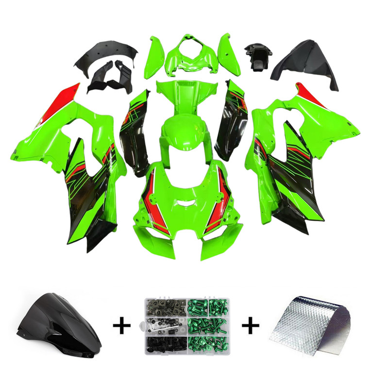 2021-2022 Kawasaki ZX-10R ZX10R Injection Fairing Kit Bodywork ABS#127 Amotopart Fairing