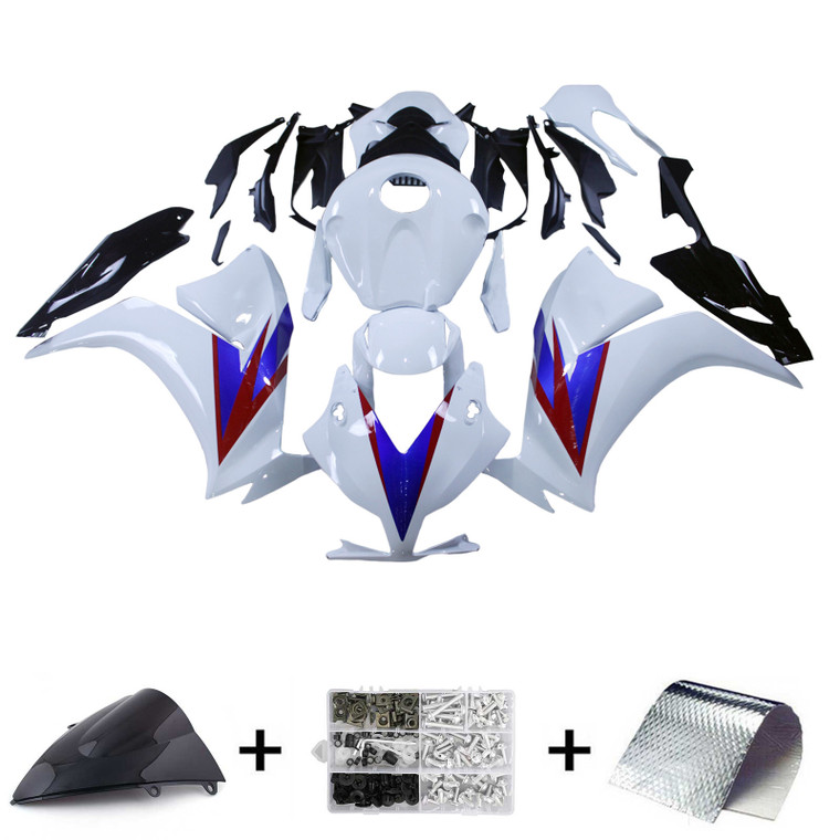 2012-2016 Honda CBR1000RR Injection Fairing Kit Bodywork Plastic ABS #163 Amotopart Fairing