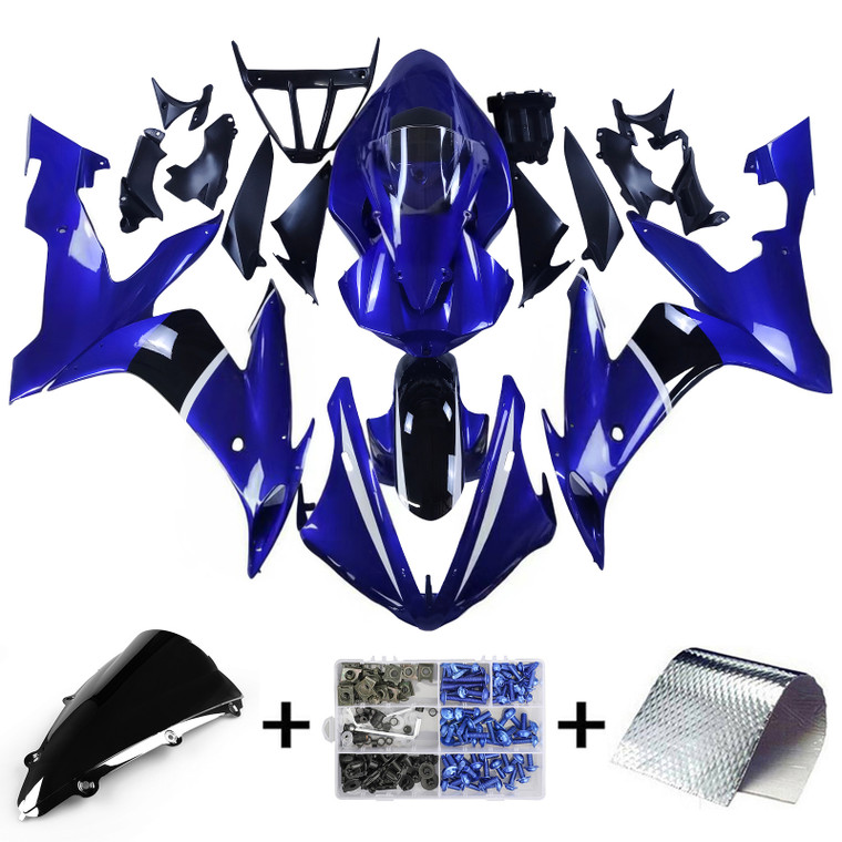 2004-2006 Yamaha YZF 1000 R1 Injection Fairing Kit Bodywork Plastic ABS#37 Amotopart Fairing