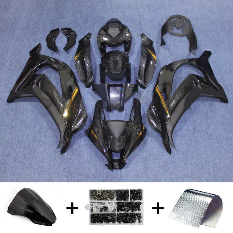 2016-2020 Kawasaki ZX10R Injection Fairing Kit Bodywork Plastic ABS#158 Amotopart Fairing