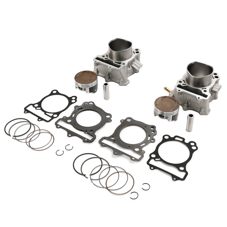 Front Rear Cylinder Barrel Jug Piston Kit for Suzuki V Strom 650 DL650 2004-2011