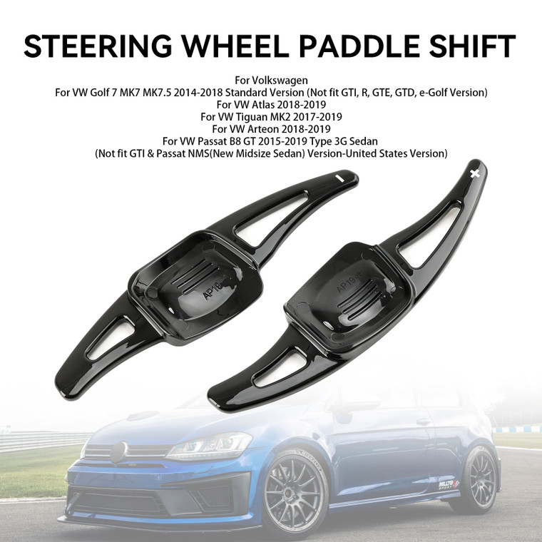 Steering Wheel Shift Paddle Shifter Extended Fit VW Golf 7 Variant Golf 8