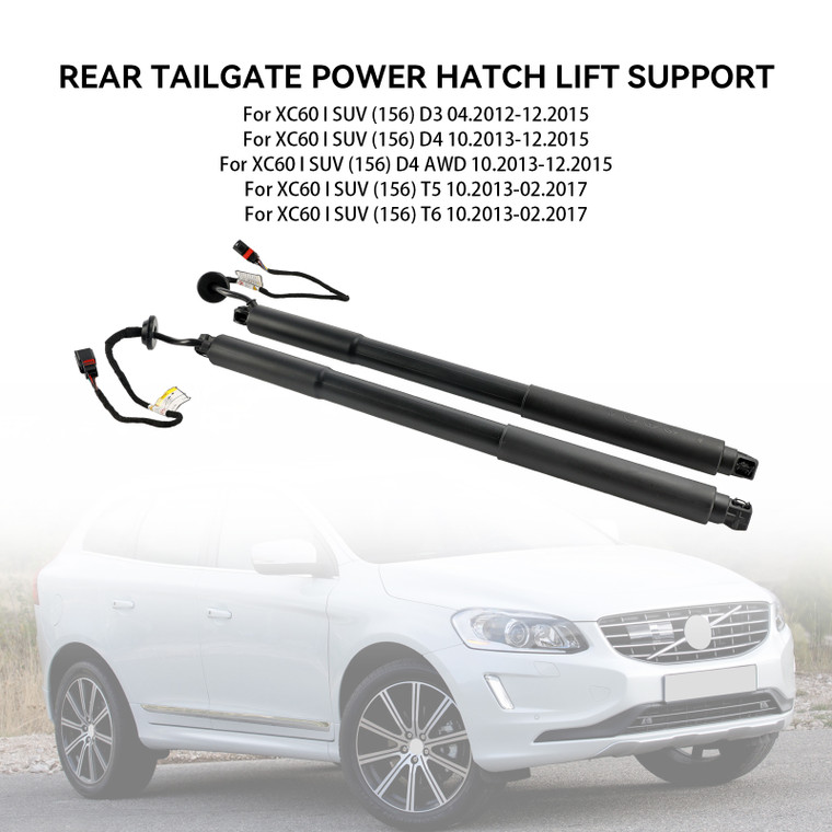 2013-2017 XC60 I SUV (156) T5 Rear Tailgate Power Hatch Lift Support 31298577, 31352186, 31386706, 31479628, 31298576, 31352185, 31386705, 31479627 black Generic