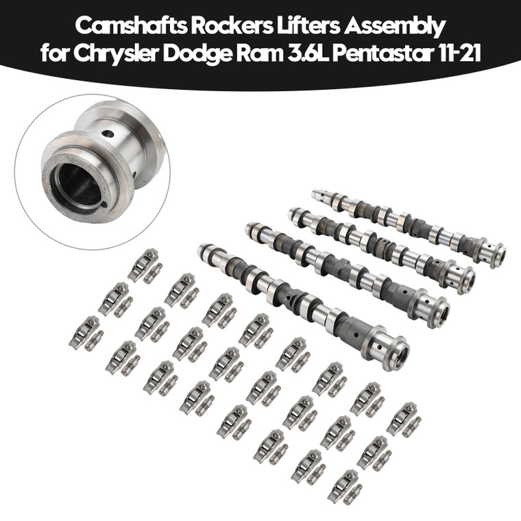 2013-2019 Ram 1500 3.6L engine only Camshafts Rockers Lifters Assembly 5184377AG, 5184378AG, 5184379AG, 5184380AG Generic