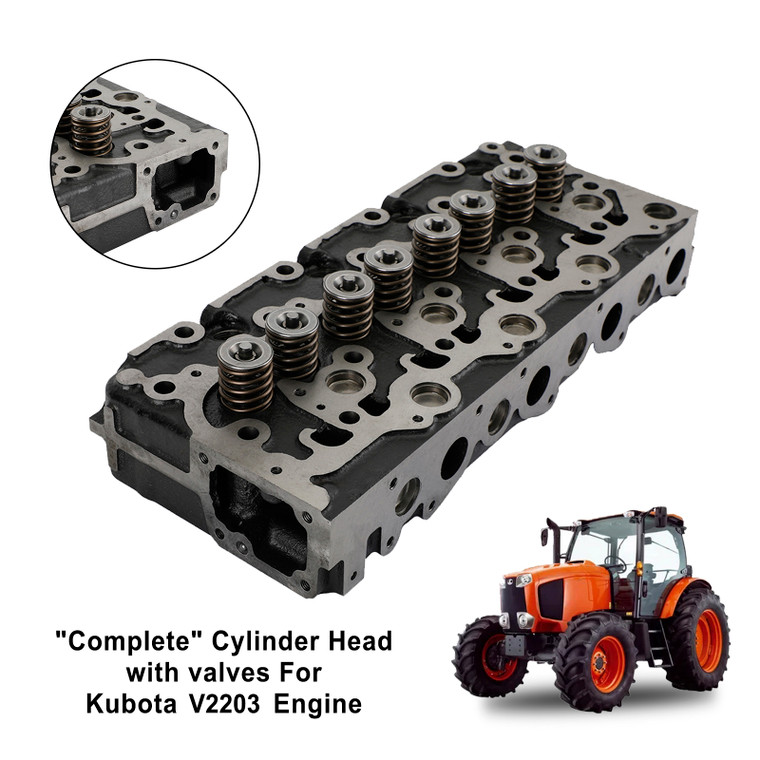 Kubota V2203T, V2203E, V2203B Engine Non-Direct Injection Cylinder Head Assy Generic