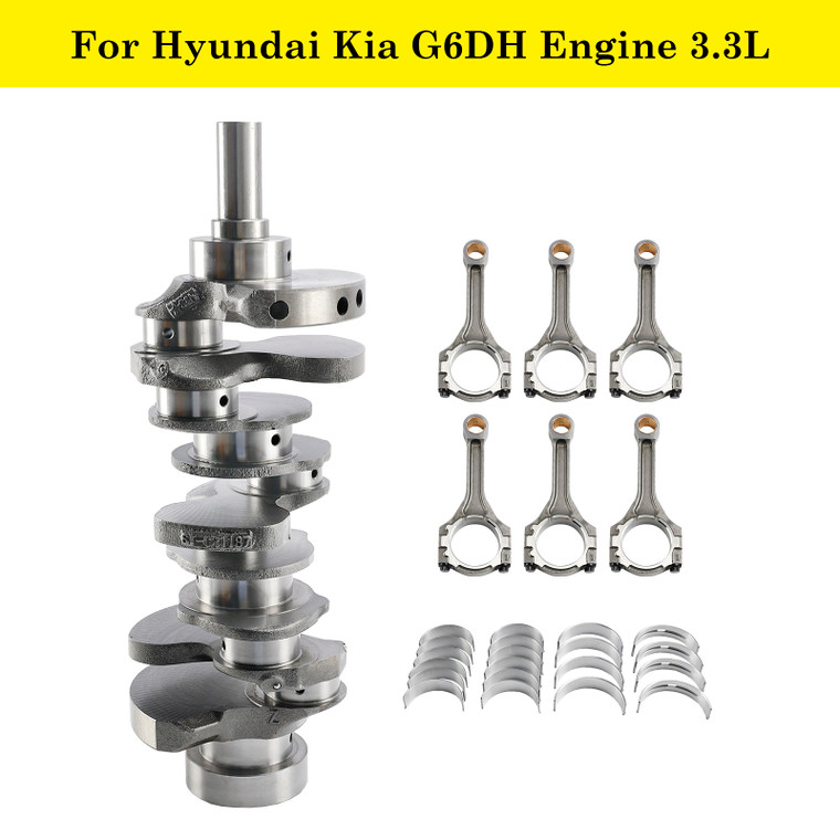 2011-2019 KIA Sorento Sedona Cadenza 3.3L G6DH 3.3L Engine Crankshaft Rods w/ Bearing Kit Generic