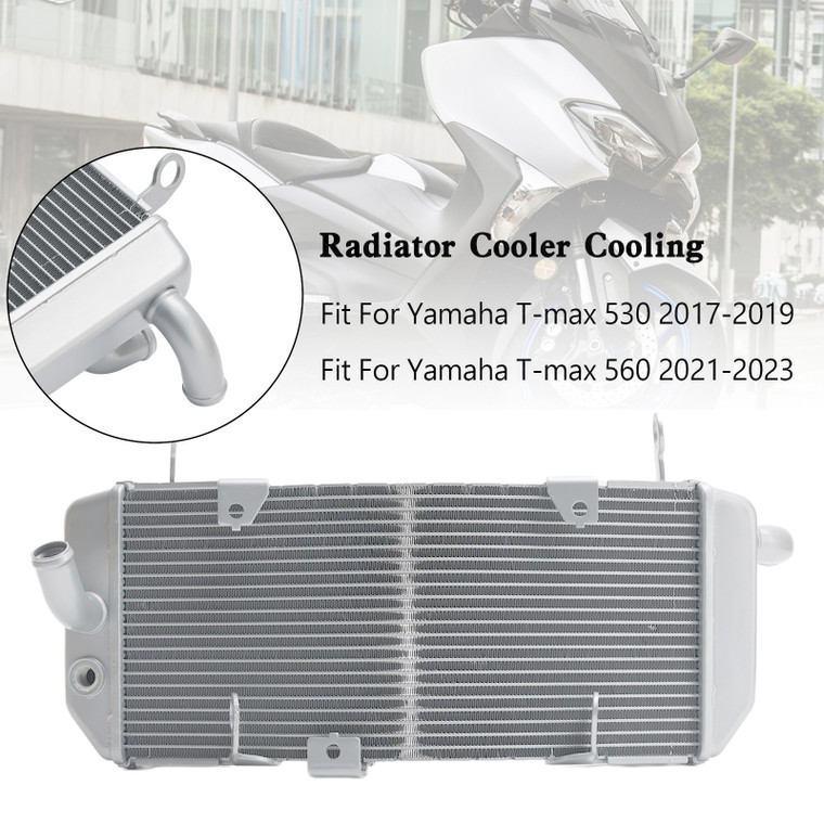 2017-2023 Yamaha T-max 530 560 Radiator Cooler Cooling Silver Generic