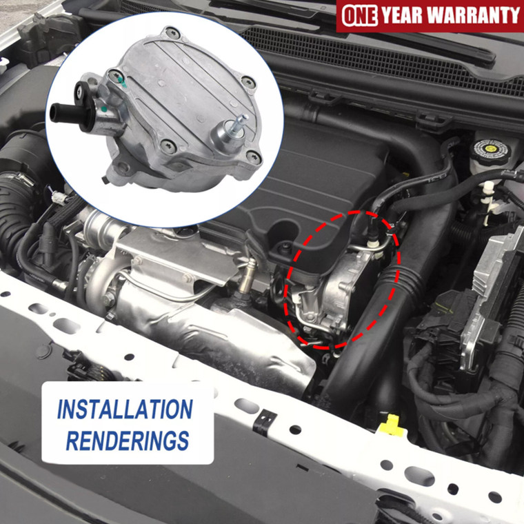 2002-2010 BMW 645Ci 650i 745Li 750i 760i E63 E64 E65 E66 E70 4.8L Brake Vacuum Pump 11660151054 Generic