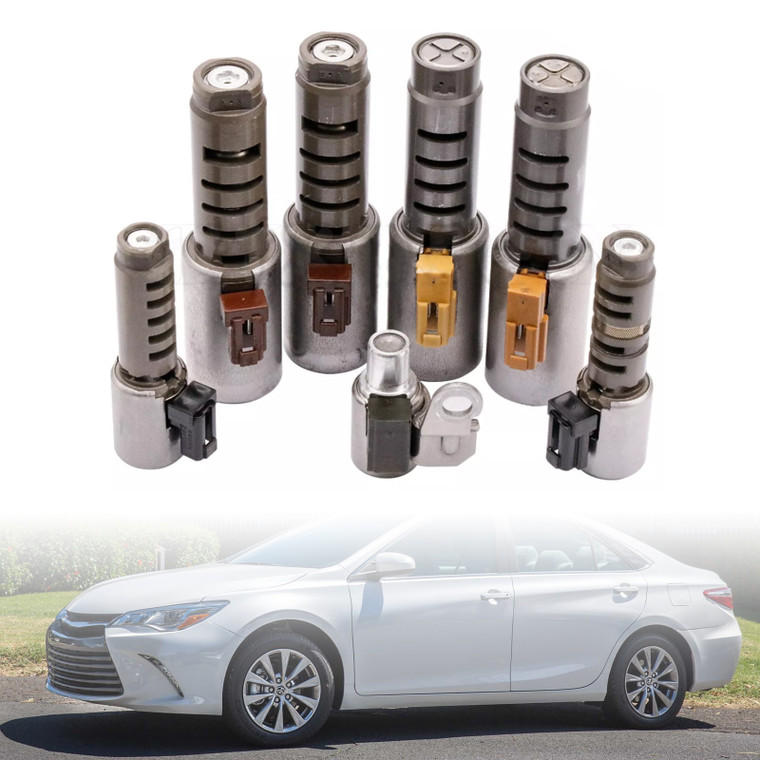 2008-On Toyota Camry Highlander Rav4 Banguard Venza Sienna LEXUS Scion 6-Speed 7PCS Solenoid Kit U760E Generic