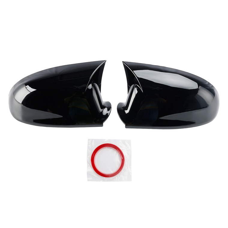 2005-2011 VW Jetta Gloss Black Wing Door Mirror Cover Caps Left + Right Generic