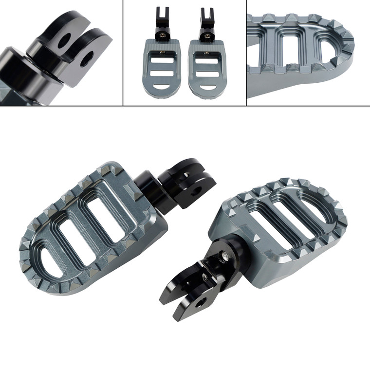 1994-2023 Yamaha XSR700 XSR900 FJR1300 YZF-R6 YZF-R1 Front Footrests Foot Peg Gray Generic