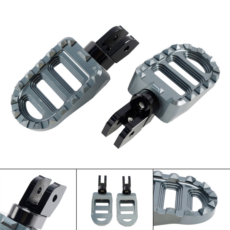 2019-2024 Moto Guzzi V85 TT/ V100 Mandello/ V7 850 Front Footrests Foot Peg Gray Generic