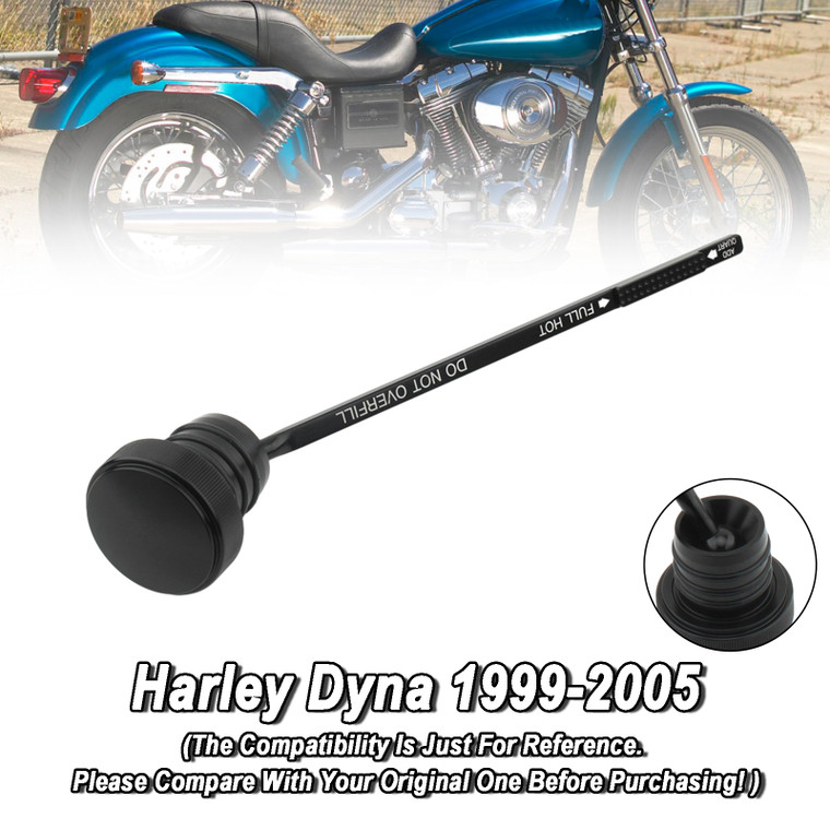 1999-2005 Super Glid FXD FXDX FXDL Dyna Oil Dipstick Tank Cap Plug 0710-0150 Black Generic