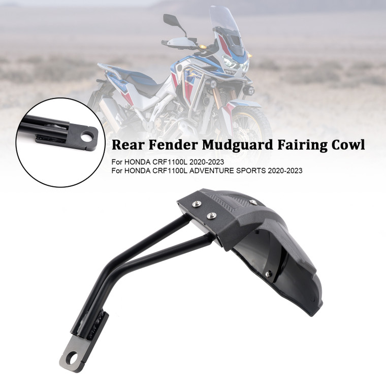 2020-2023 HONDA ADV Sports CRF1100L Rear Fender Mudguard Fairing Black Generic