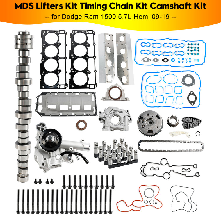 2015-2019 Ram 1500 Rebel 5.7L V8 MDS Lifters Kit Timing Chain Kit Camshaft Kit