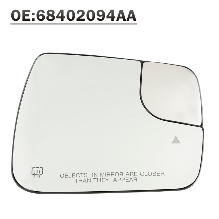 2019-2022 Dodge Ram 1500 2500 Blind Spot + Heat Exterior Mirror Glass Right 68402094AA,68402128AA Generic