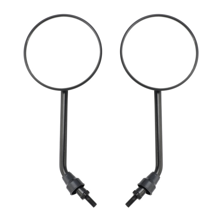 BLACK REAR VIEW MIRROR PAIR Ø100MM FOR SIMSOM S50 S51 S53 SR50 SCHWALBE KR51